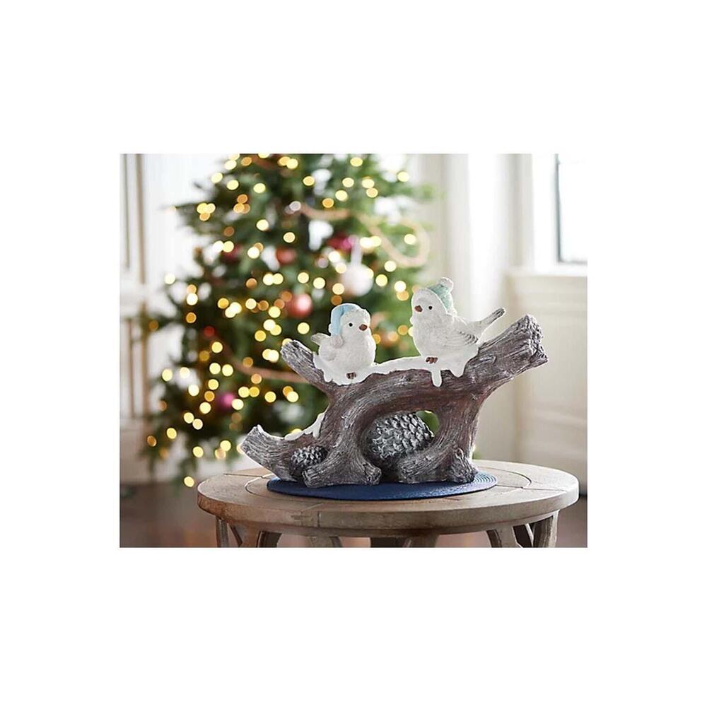 Kringle Express Branch with Two Birds Figure